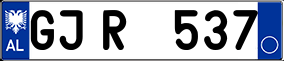 Trailer License Plate